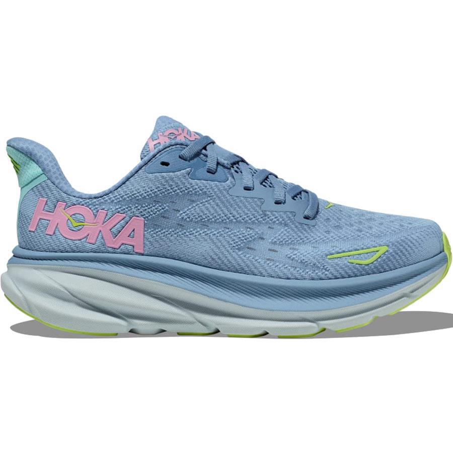 HOKA Women's Clifton 9 Wide Running Shoes - Lightweight Cushioned Sneakers for Road Running, Walking & Everyday Comfort