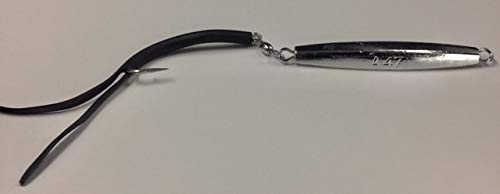 12-Pack Ava Diamond Jigs 4oz with Split Tube Tail Hooks - Saltwater Fishing Lures for Striped Bass, Bluefish & Fluke - Perfect for Surf Casting & Offshore Angling