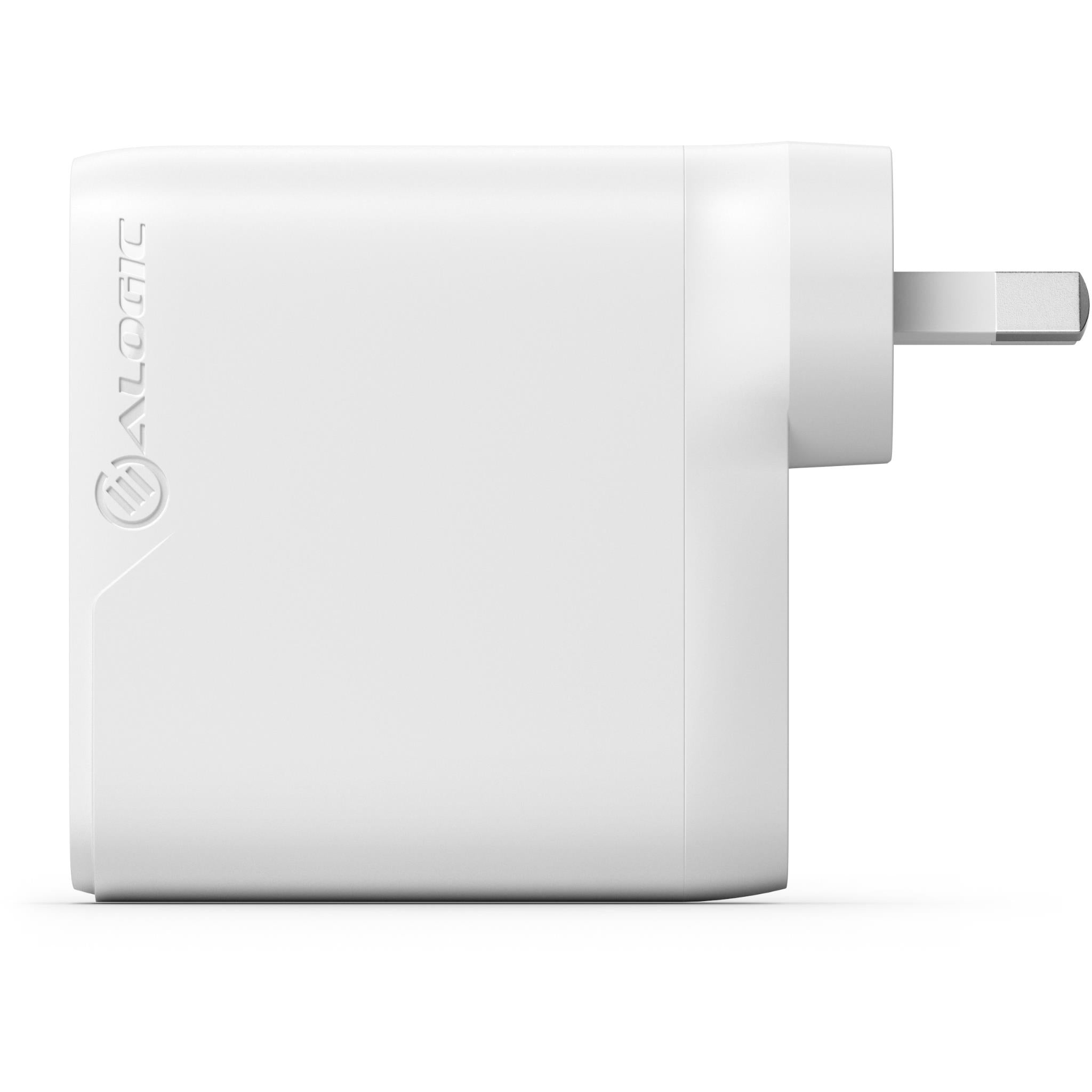 ALOGIC 68W GaN Fast Wall Charger with 2 USB-C Ports & Included 68W Cable - Perfect for iPhone 15, MacBook & Travel Charging