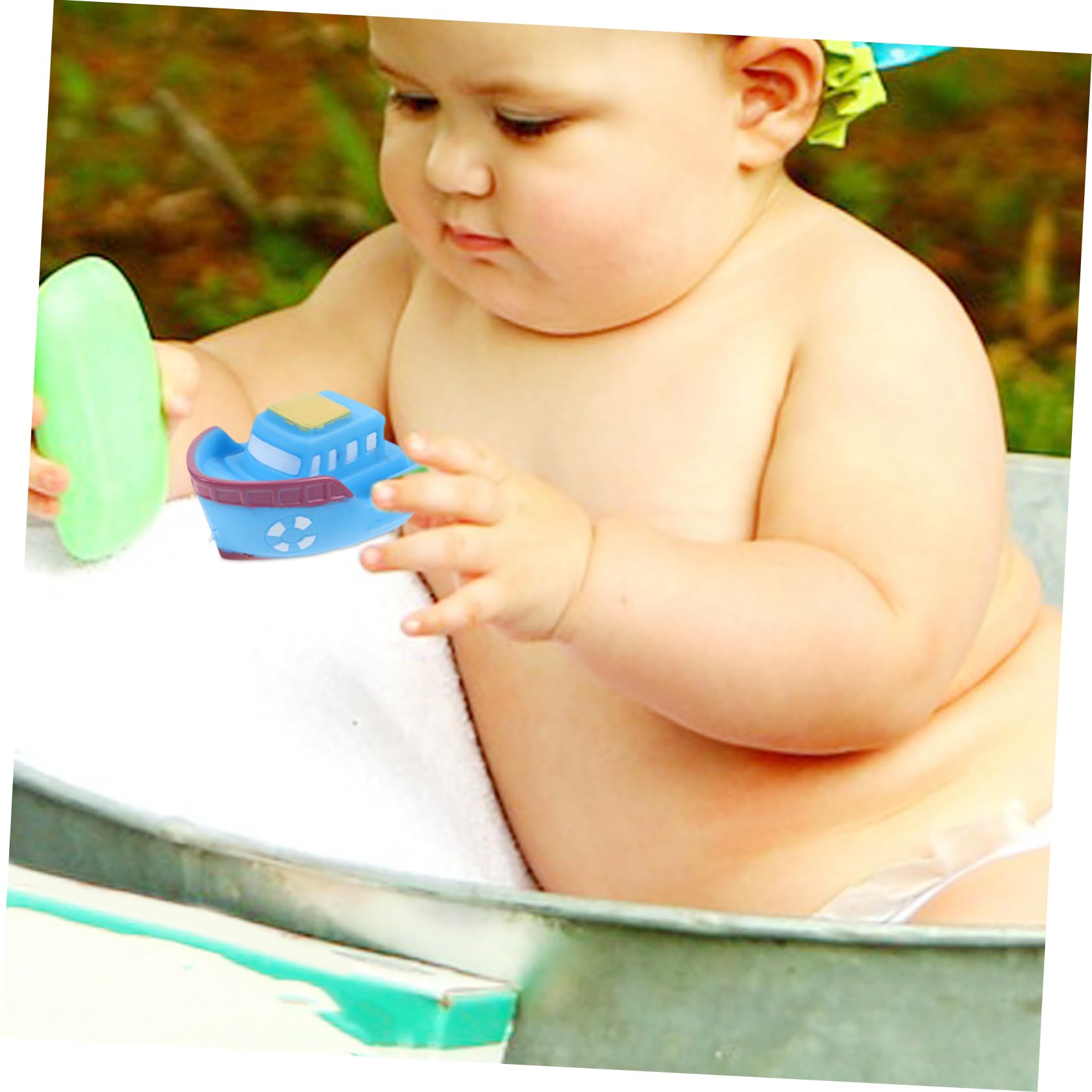 ORFOFE Early Education Bath Toys for Toddlers - Safe Vinyl Bathtub Toys for Kids, Fun Learning & Sensory Play During Bath Time