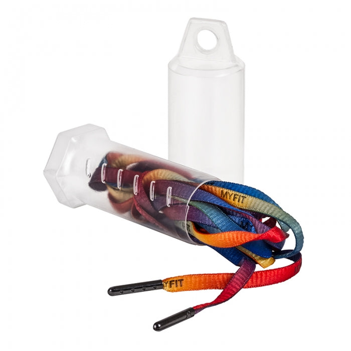 MyFit Rainbow Shoelaces - Colorful & Durable Shoe Laces for Running, Walking & Fashion - Perfect for Sneakers, Athletic Shoes & Casual Wear
