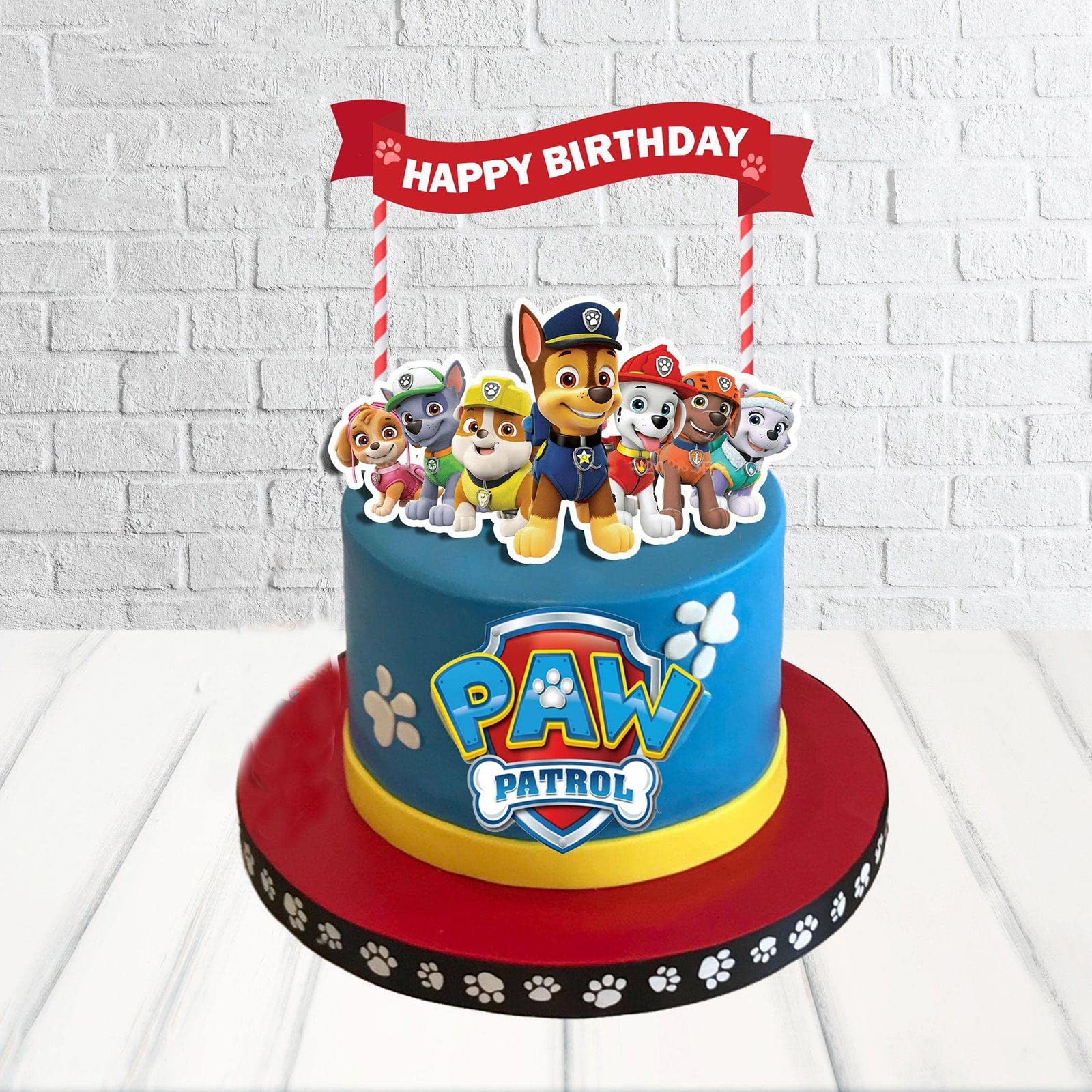 28Pcs Cartoon Birthday Cake Toppers Set - Puppy & Cupcake Decorations for Kids Birthday Party Supplies | Perfect for Cakes, Cupcakes, Desserts & Party Decorations