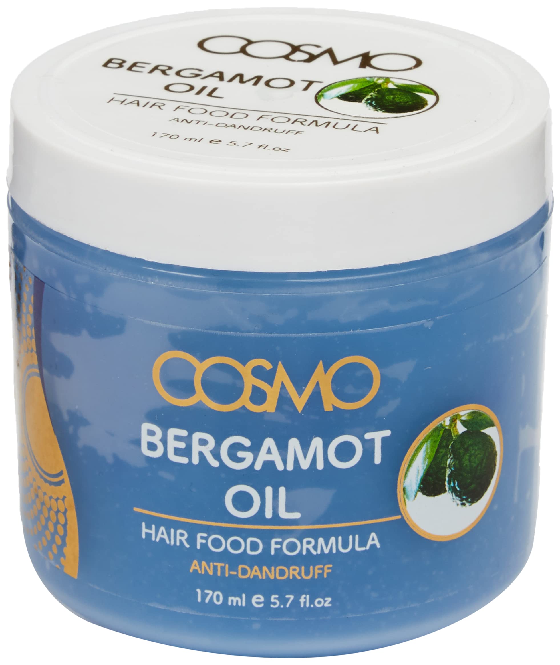 Cosmo Bergamot Hair Food Formula Oil - 170ml | Nourishing & Hydrating Hair Treatment for Dry, Damaged Hair - Perfect for Daily Use & Styling