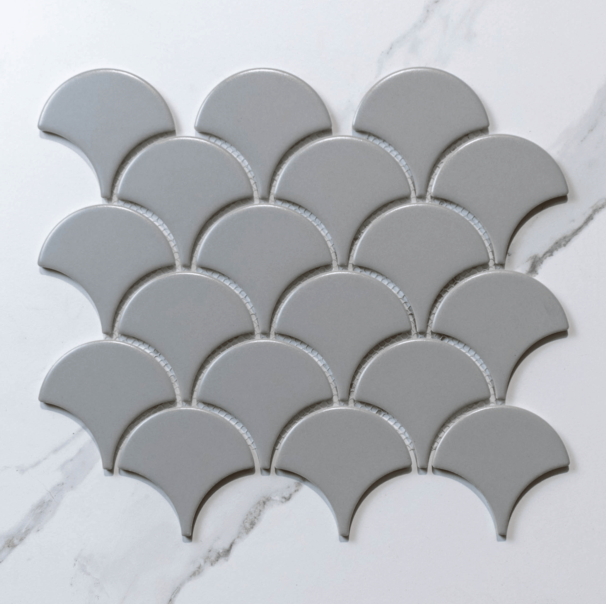 Premium Crystal Grey 74.5x70 Inch Matte Fish Scale Wallpaper - Self-Adhesive Peel & Stick Vinyl - Perfect for Bedroom, Living Room, Kitchen Backsplash, and Home Decor