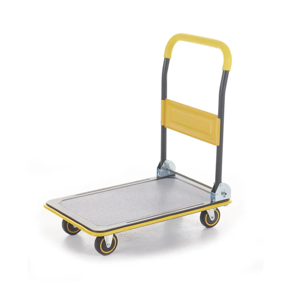 Premium Heavy-Duty Folding Hand Truck with 330LBS Capacity - Portable Utility Cart for Moving, Warehouse, Grocery Shopping & Home Use