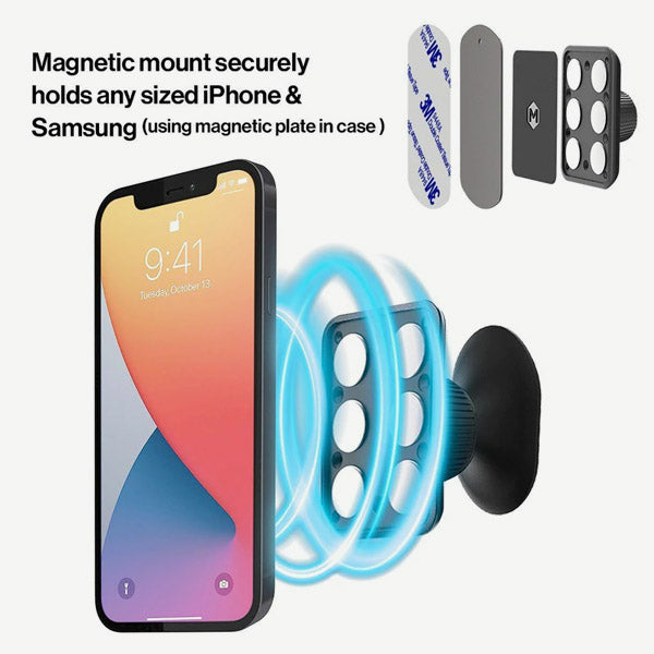 Simpl Touch Magnetic Dash Mount - Strong Car Phone Holder for iPhone, Samsung, GPS - Perfect for Driving, Commuting & Hands-Free Navigation