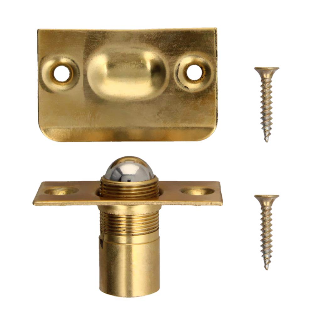 5-Pack Copper Cabinet Door Catches with Strike Screws - 2.13
