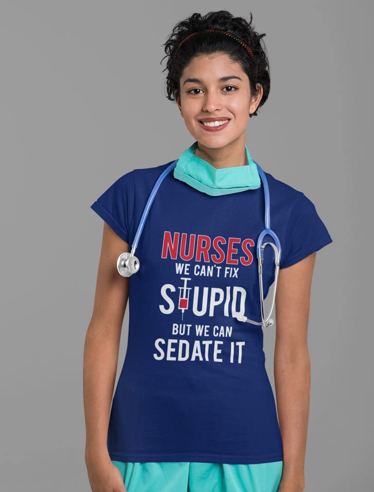 Funny Nurse T-Shirts for Women - Cute Gifts for Nurses, Nursing Students & ICU RNs - Perfect for Work, School & Appreciation Gifts