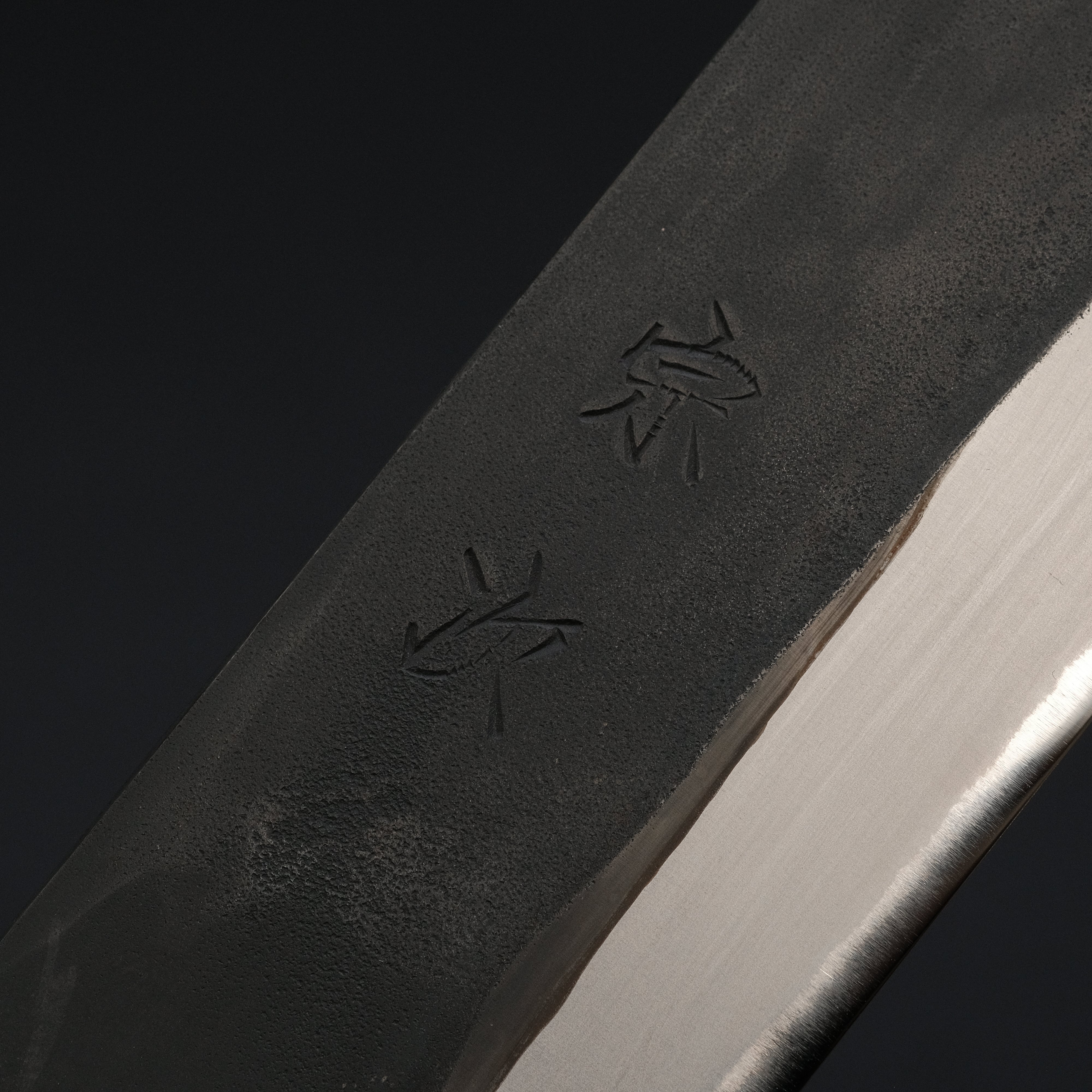 Premium Japanese Nakiri Knife 165mm - Morihei Munetsugu Blue #2 Steel Kurouchi Finish with Ho Wood Handle - Perfect for Vegetable Chopping, Slicing & Asian Cuisine Prep