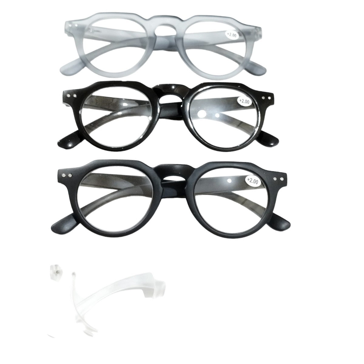 Round Hexa Full Frame Reading Glasses - Blue Light Blocking Computer Glasses for Men & Women - Perfect for Office Work, Reading, and Screen Time