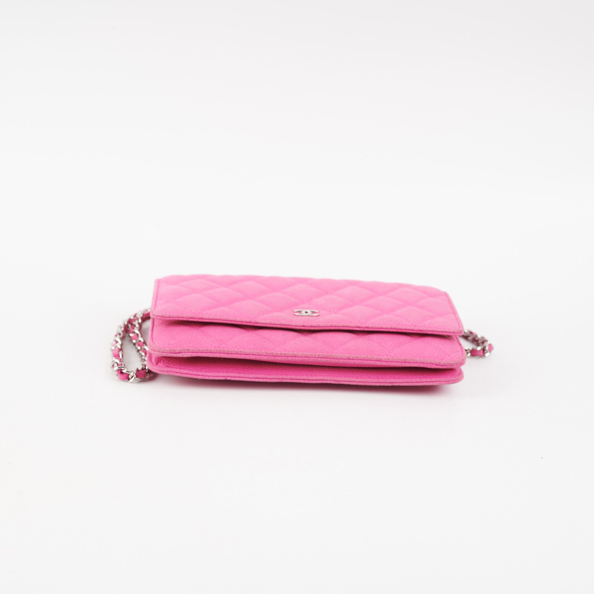 Chanel Pink Quilted Wallet On Chain WOC Bag - Luxury Crossbody Bag for Women, Perfect for Parties & Evening Events