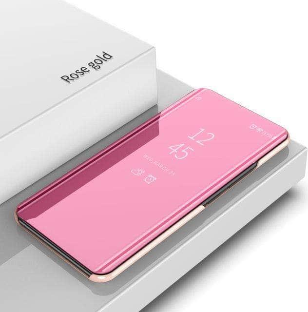 iPhone SE 2020 Case - 4.7 Inch PU Leather Flip Cover with Mirror - Shockproof Protective Phone Case for Women & Men - Perfect for Work, Travel & Daily Use
