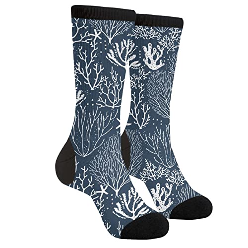 Ocean Coral Reef Navy Blue