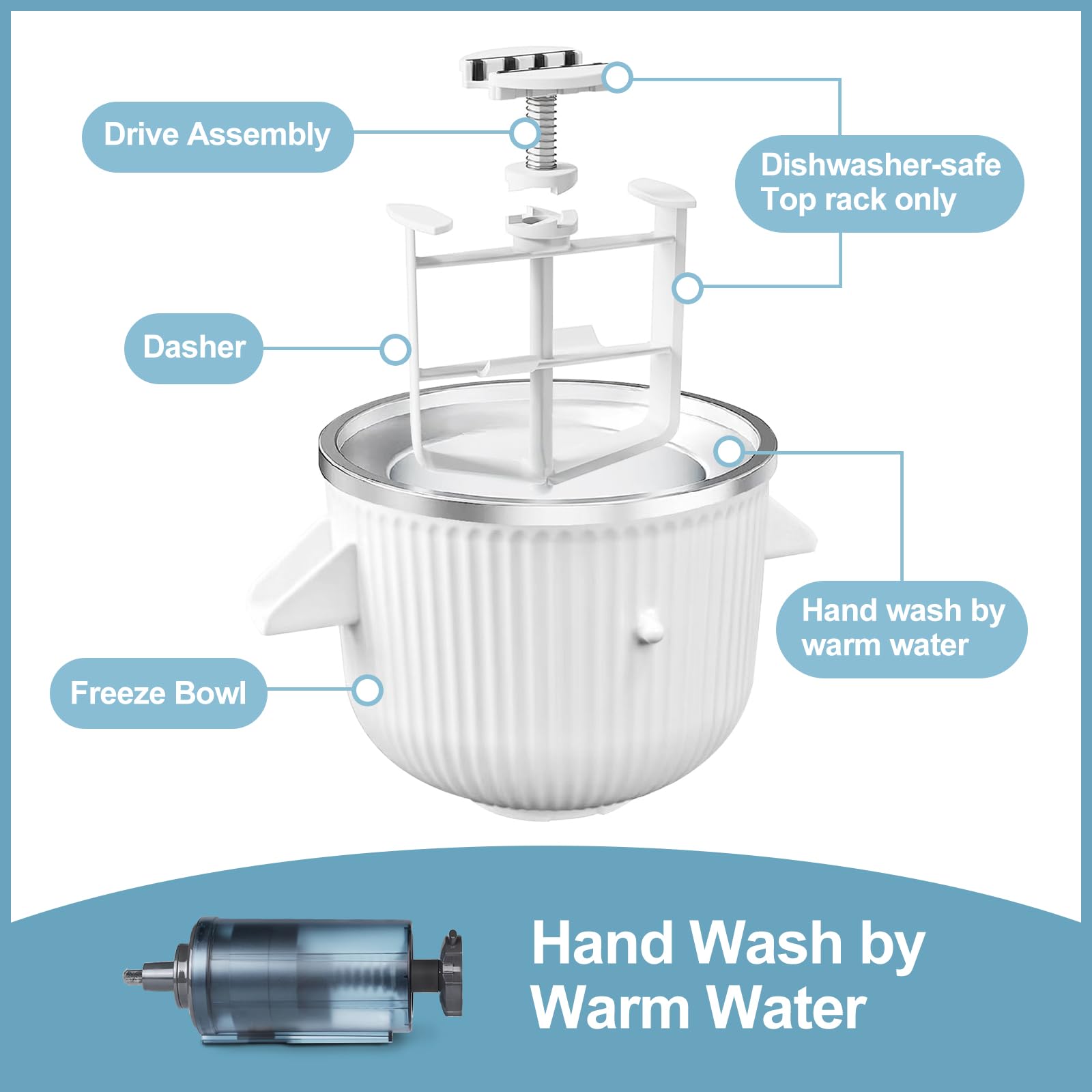 **KitchenAid Ice Cream Maker & Shaved Ice Attachment Set – Compatible with 4.5 Qt & Larger Stand Mixers – Includes 8 Ice Molds for Homemade Gelato & Shaved Ice – Perfect for Summer Desserts & Party Treats**