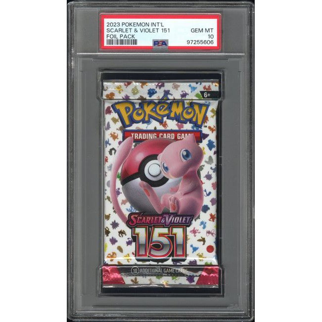 2023 Pokemon International Scarlet & Violet 151 Foil Pack PSA 10 - Rare Collectible Trading Cards for Gamers & Collectors - Perfect for Tournaments, Gifts, and Display Cases