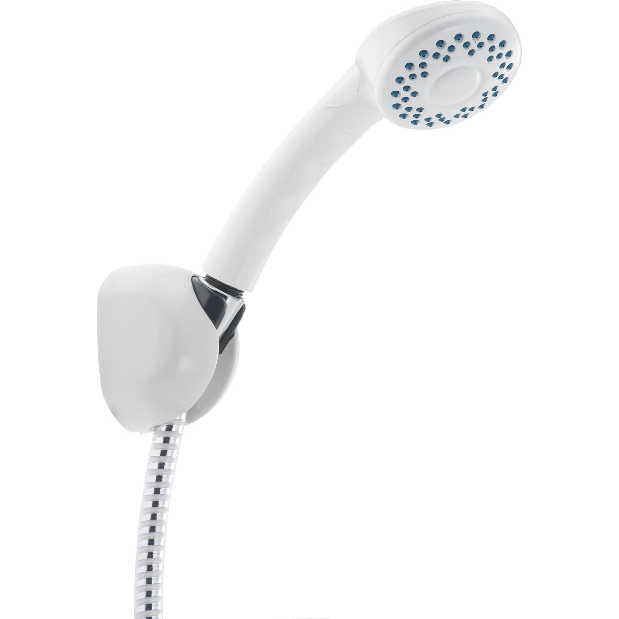 Delta 1 Spray Fixed Wall Mount Handheld Shower Head in White Finish - 561223 - Perfect for Bathroom Renovation & Spa-Like Shower Experience