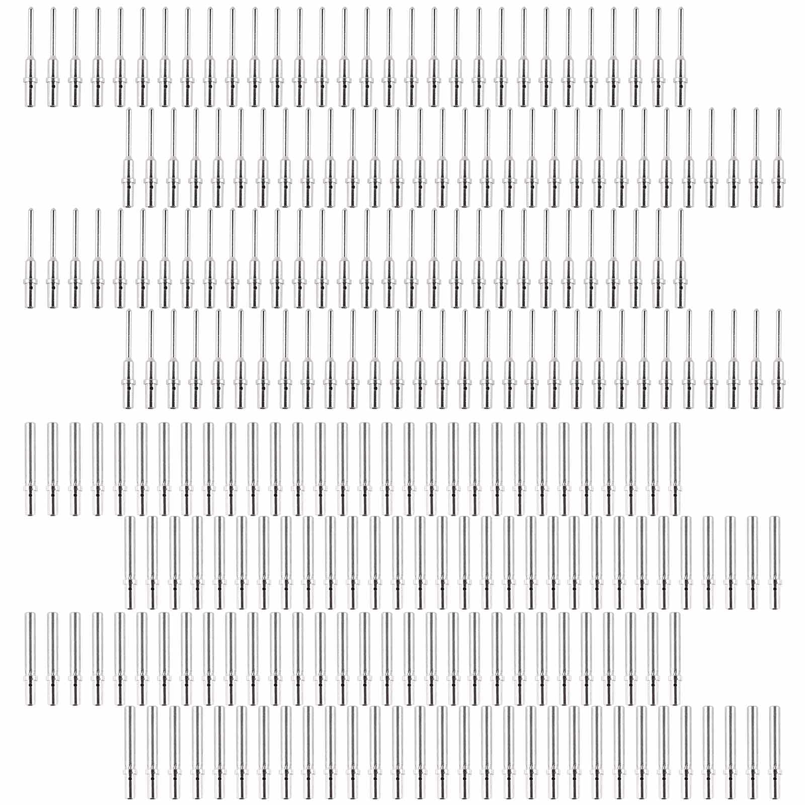 JRready 120 Pairs Deutsch Connector Pins and Sockets - Size 20 AWG DTM Connector Terminals (ST6282 Male Pins 0460-202-20141 & Female Pins 0462-201-20141) for 20-22AWG Wires - Ideal for Automotive, Marine, and Industrial Electrical Wiring Applications