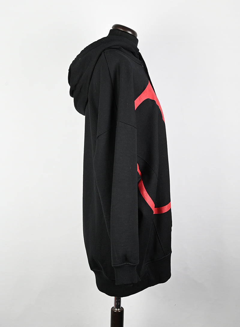 Valentino Black Hoodie with Oversized Logo - Size M | Stylish & Comfortable for Casual Wear & Street Fashion