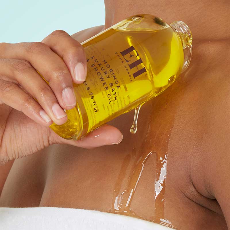 Emma Hardie Moringa Luxury Bath & Shower Oil - Hydrating & Relaxing Body Oil for Dry Skin - Perfect for Spa Nights & Self-Care Rituals