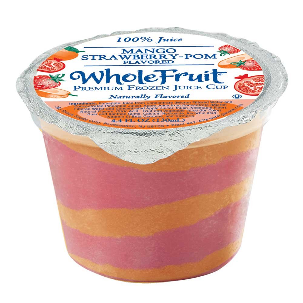 Premium Whole Fruit Mango Strawberry Pomegranate Juice - 4.4 fl oz (96 Pack) | Natural Antioxidant-Rich Beverage for Breakfast, Smoothies & Healthy Snacking