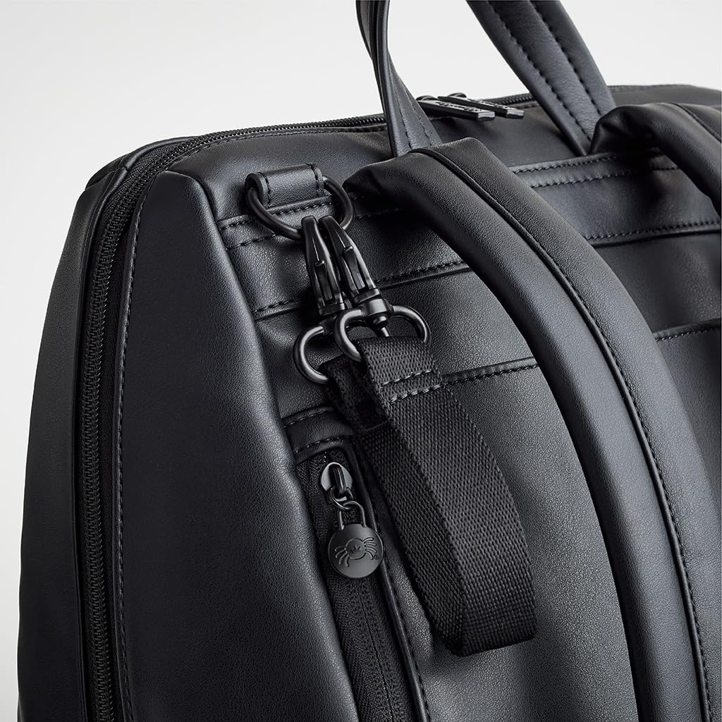 Itzy Ritzy Eras Diaper Bag Backpack for Men - Large Capacity Neutral Design Baby Bag with 15 Pockets, Changing Pad & Stroller Straps | Perfect for Dads On-The-Go, Travel & Everyday Use | Black