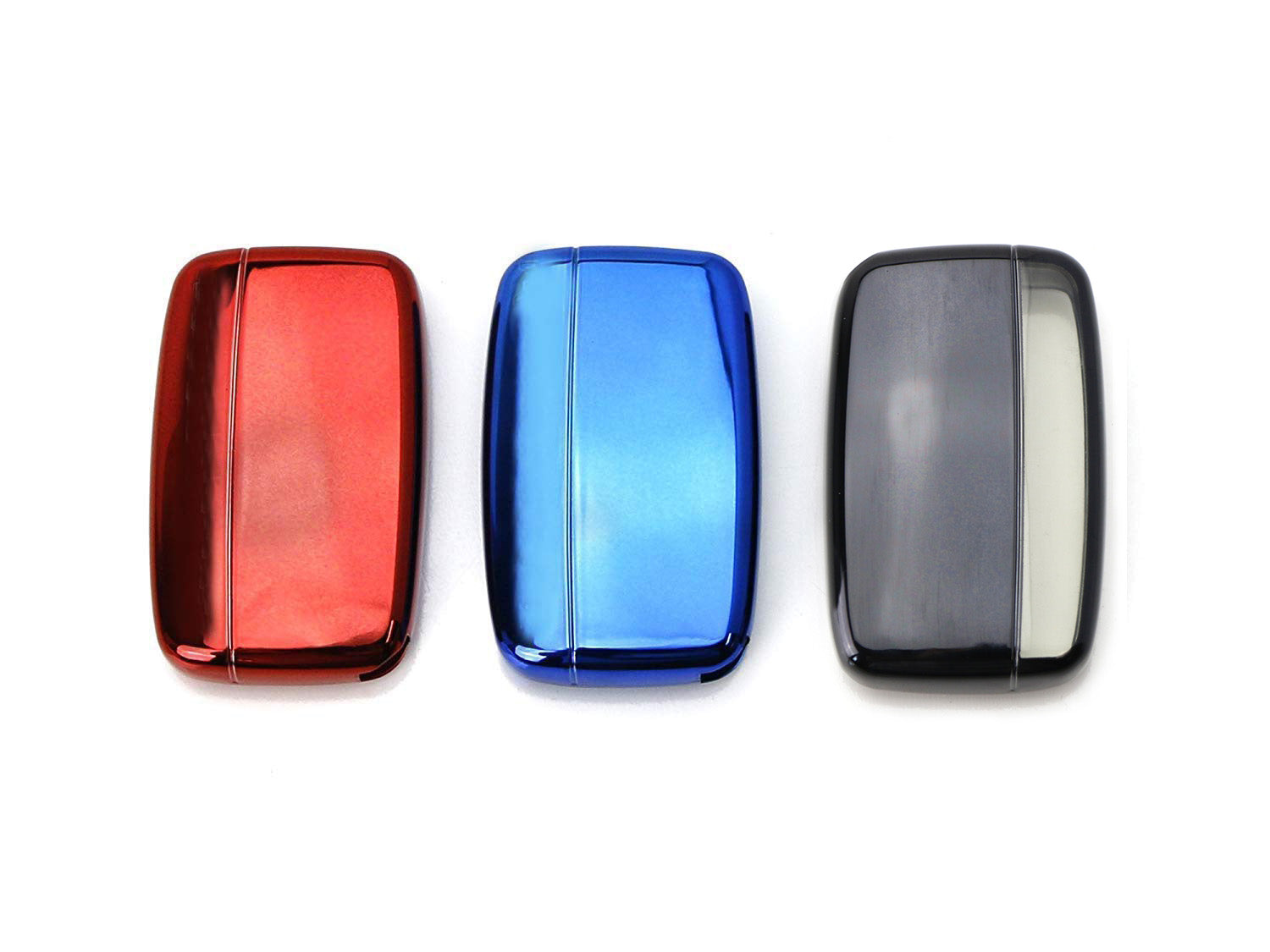 Premium Chrome Black TPU Key Fob Cover for 2010-2016 Land Rover Keyless Smart Key - Durable Protection & Stylish Design for Car Keys