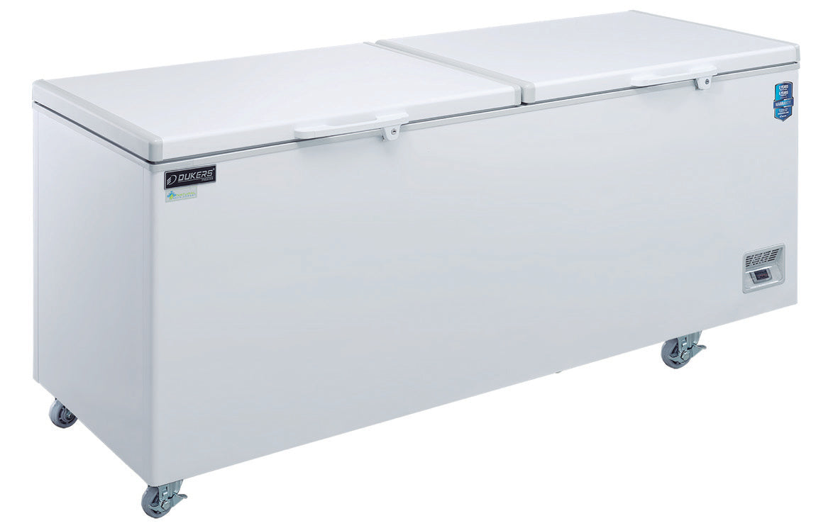 Dukers BD/BG 520 5.9 Cubic Feet Chest Freezer with Solid Door - Energy Efficient Deep Freezer for Home, Garage, or Restaurant Use