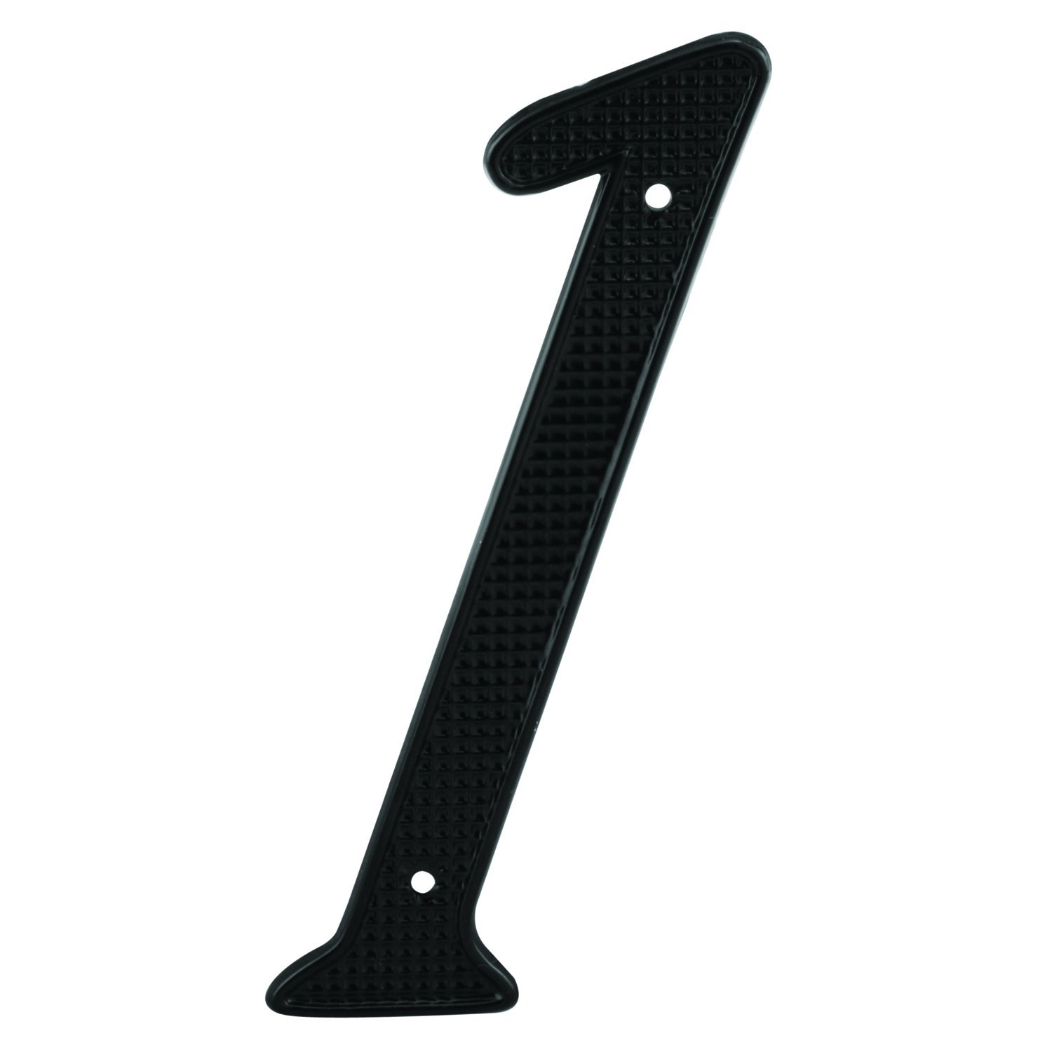 Prime-Line MP4111 4 Inch Black Diecast House Numbers (2 Pack) - Durable Address Plaques for Home, Office & Mailbox Identification