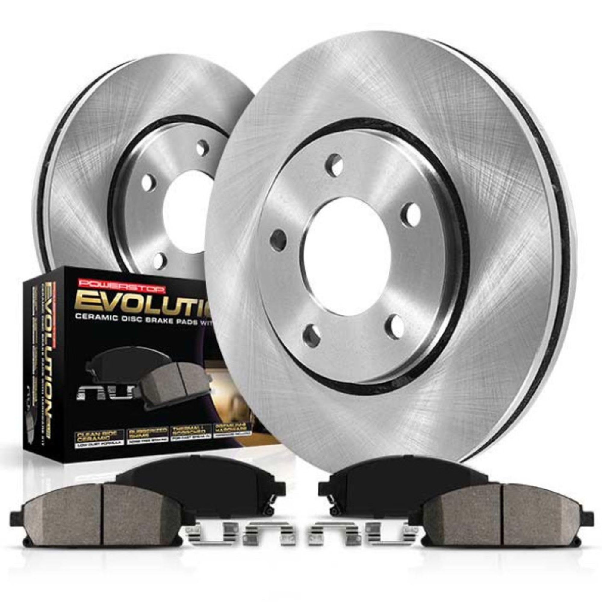 Power Stop KOE4583 Rear Brake Kit - OE Rotors & Ceramic Pads for Dodge 300, Challenger, Charger, Magnum | Smooth Stopping & Reduced Dust | Perfect for Daily Driving & Performance Upgrades