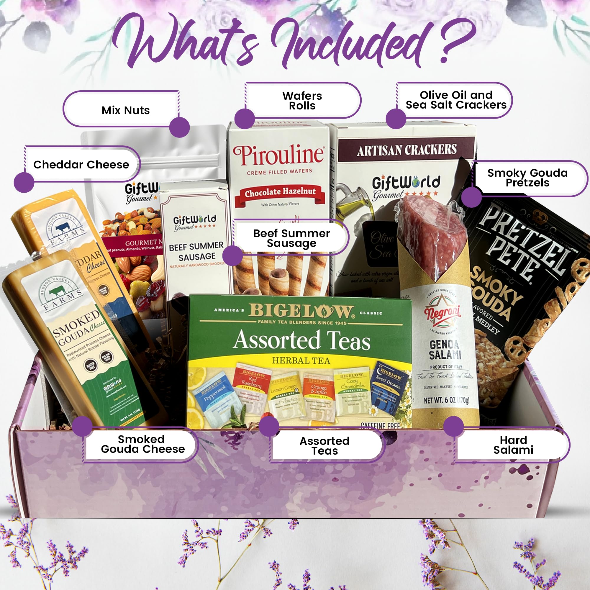 Sympathy Gift Basket - Meat & Cheese Condolence Gift for Loss of Loved One (Dad, Mom, Husband, Sister, Friend) | Thoughtful Bereavement Food Basket for Funeral, Memorial Service & Comforting Grieving Families