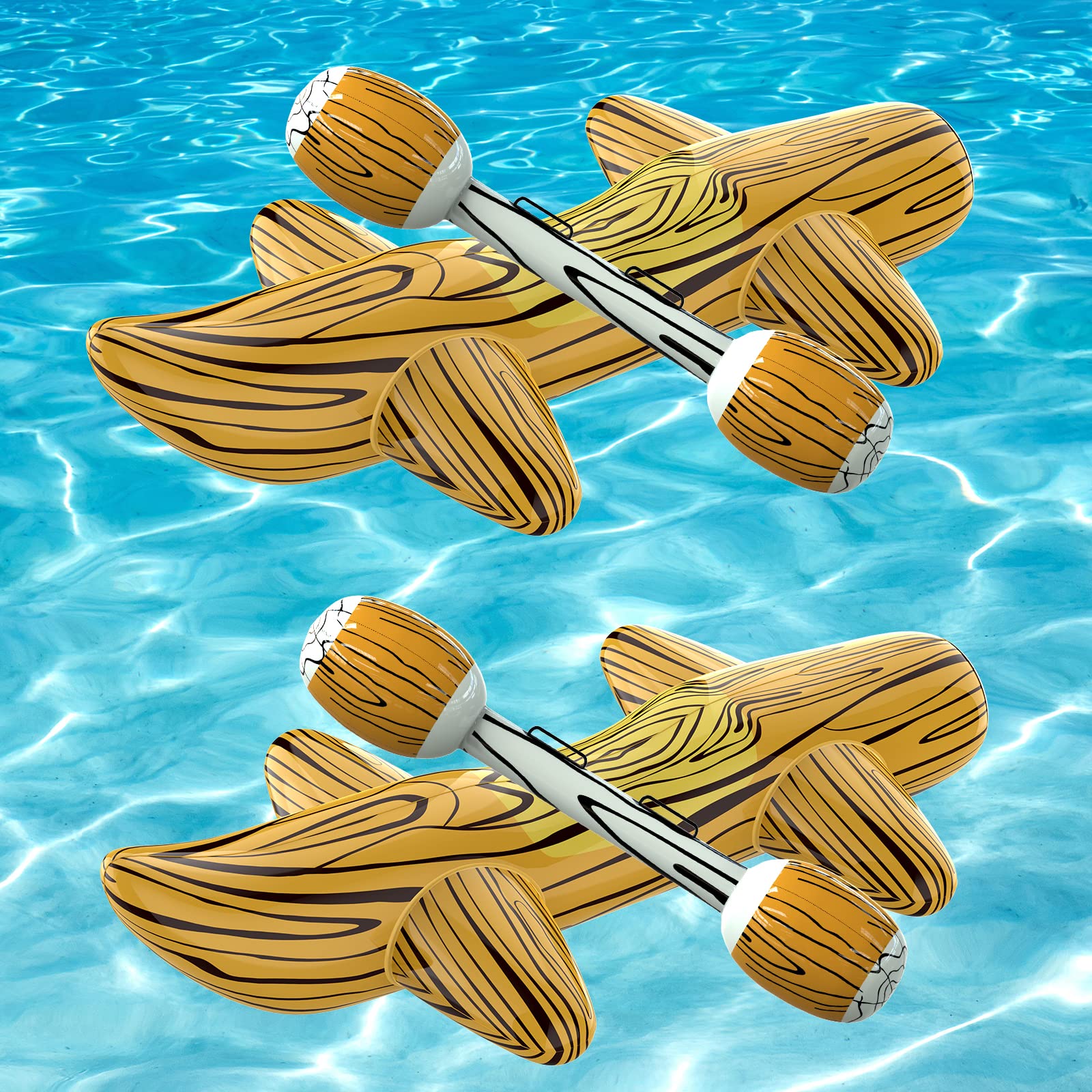 **2025 New Patented 4-Piece Inflatable Battle Log Raft Pool Float Set for Kids Ages 6-12 | Fun Water Toys for Swimming, Pool Parties & Outdoor Family Games**    *(Perfect for Summer Fun, Beach Trips, Backyard Pools & Kids' Birthday Parties!)*