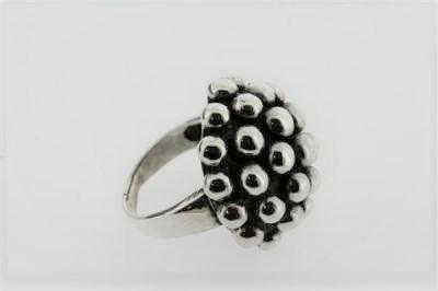Sterling Silver Beaded Bubble Ring for Women - Elegant Stackable Jewelry for Everyday Wear & Special Occasions