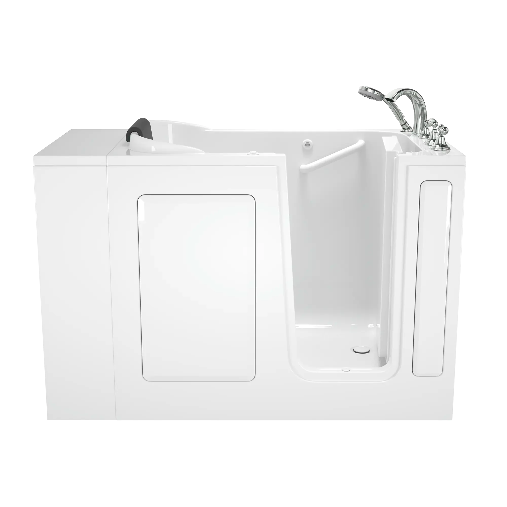 Premium 28 x 48 Inch Gelcoat Walk-in Bathtub with Air Spa System - Right Hand Drain & Faucet - Ideal for Elderly & Mobility Impaired Users, Home Spa Relaxation