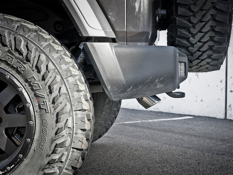 aFe MACH Force Xp Axle Back Exhaust System with Polished Tip for 2018-2020 Jeep Wrangler (L4 2.0T / V6 3.6L) - Enhanced Performance & Aggressive Sound for Off-Road Adventures