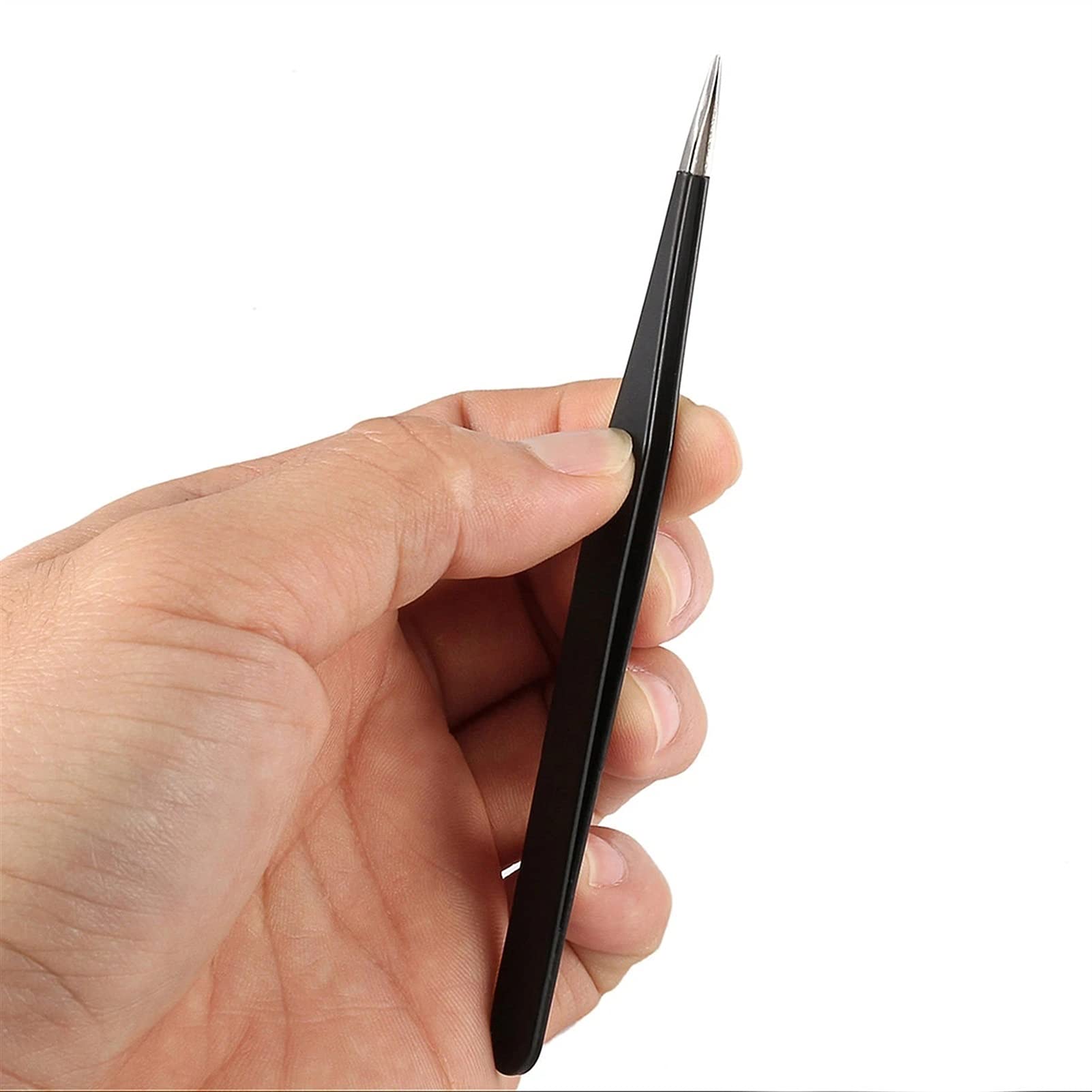 2-Piece Precision Tweezers Set - Ingrown Hair & Blackhead Remover, Eyebrow Shaping & Nail Rhinestone Tool | Perfect for Grooming, Salon Use & DIY Beauty Care