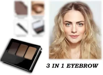 NEW 3-Color Eyebrow Powder Makeup Palette - Waterproof & Long-Lasting - Perfect for Eyebrow Shaping, Filling & Defining - Ideal for Daily Use, Professional Makeup & Special Occasions