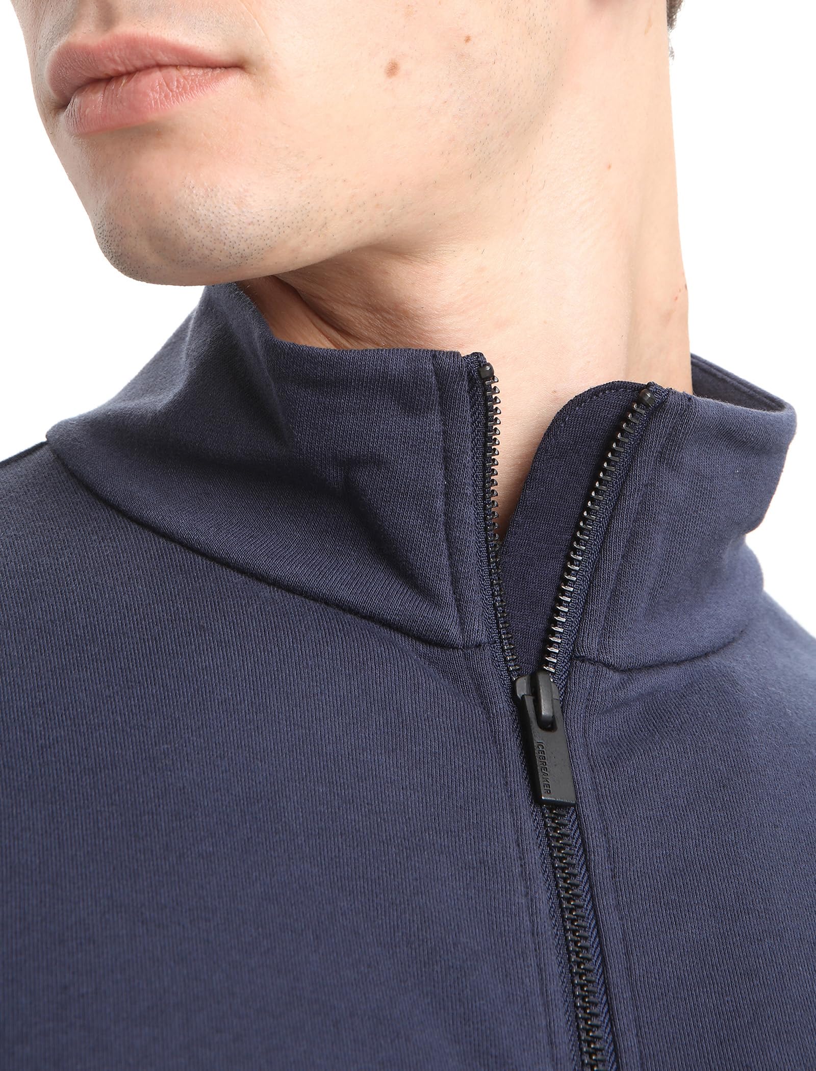 Icebreaker Merino Men's Central Long Sleeve Full-Zip Casual Wool Sweatshirt | Warm & Comfortable Lounge Wear for Outdoor Activities & Relaxation at Home