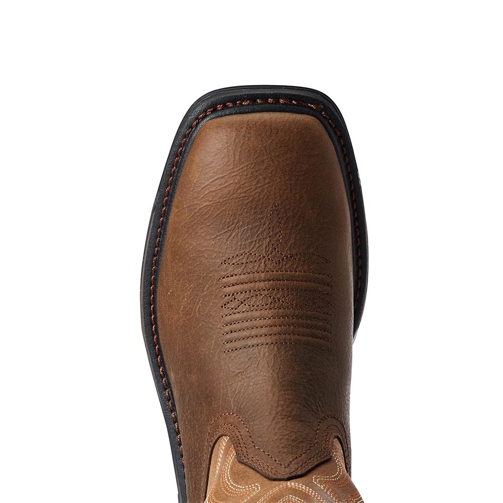 Ariat Men's Big Rig Work Boot - Steel Toe, Waterproof, Slip Resistant for Construction, Farming & Outdoor Work