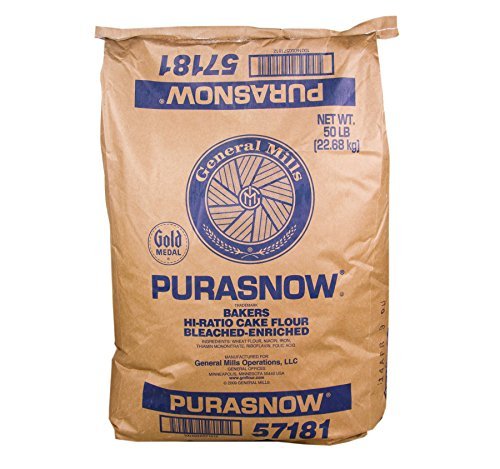 General Mills GM-51061 Pure as Snow Cake Flour 50 lbs (Set of 2) - Premium Baking Flour for Cakes, Pastries & Desserts | Perfect for Bakeries, Restaurants & Home Baking