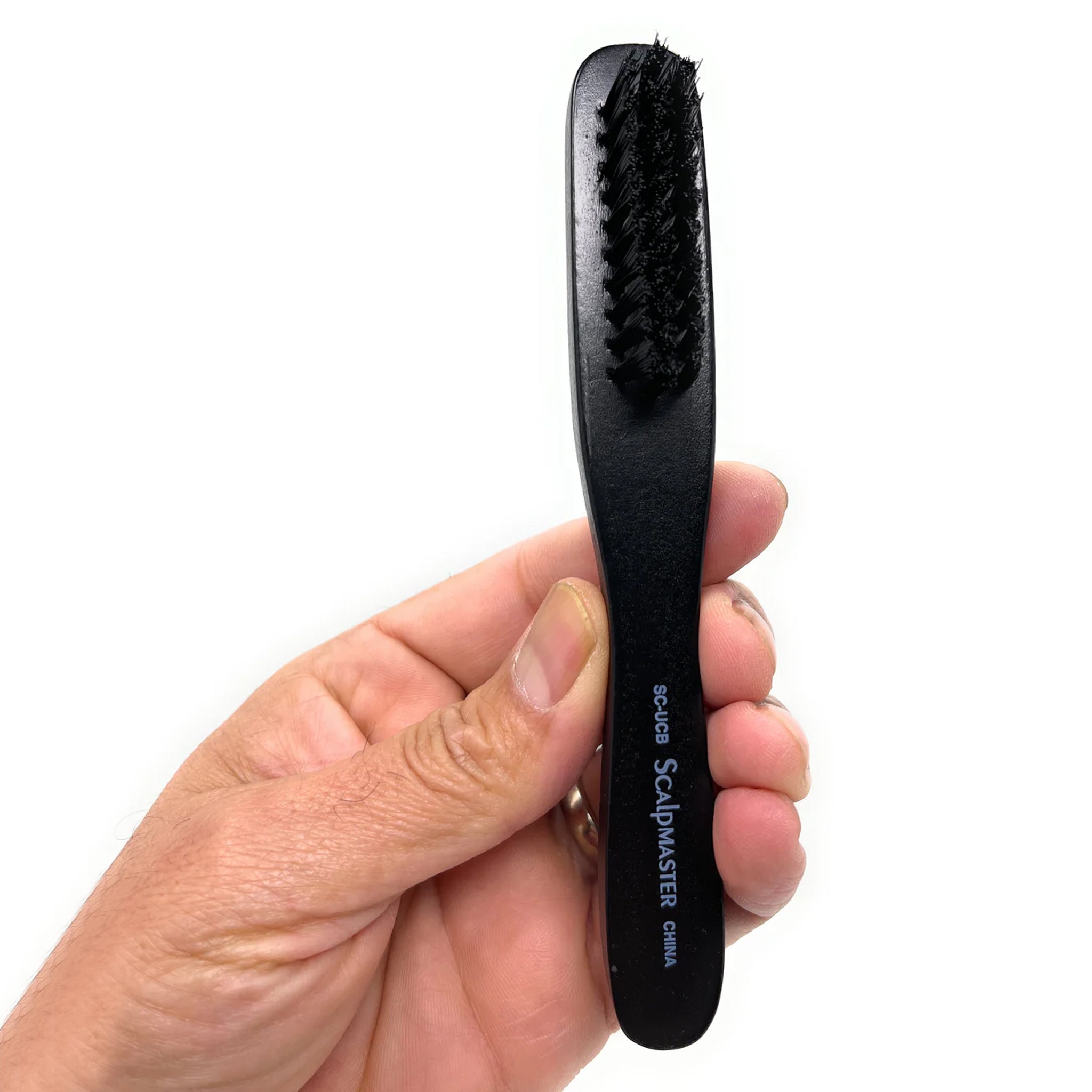 Scalpmaster Professional Clipper Cleaning Brush - 2 Pack with Nylon & Boar Bristles, Wooden Handle for Hair Clippers & Trimmers - Perfect for Barbershops, Home Grooming & Fade Haircuts