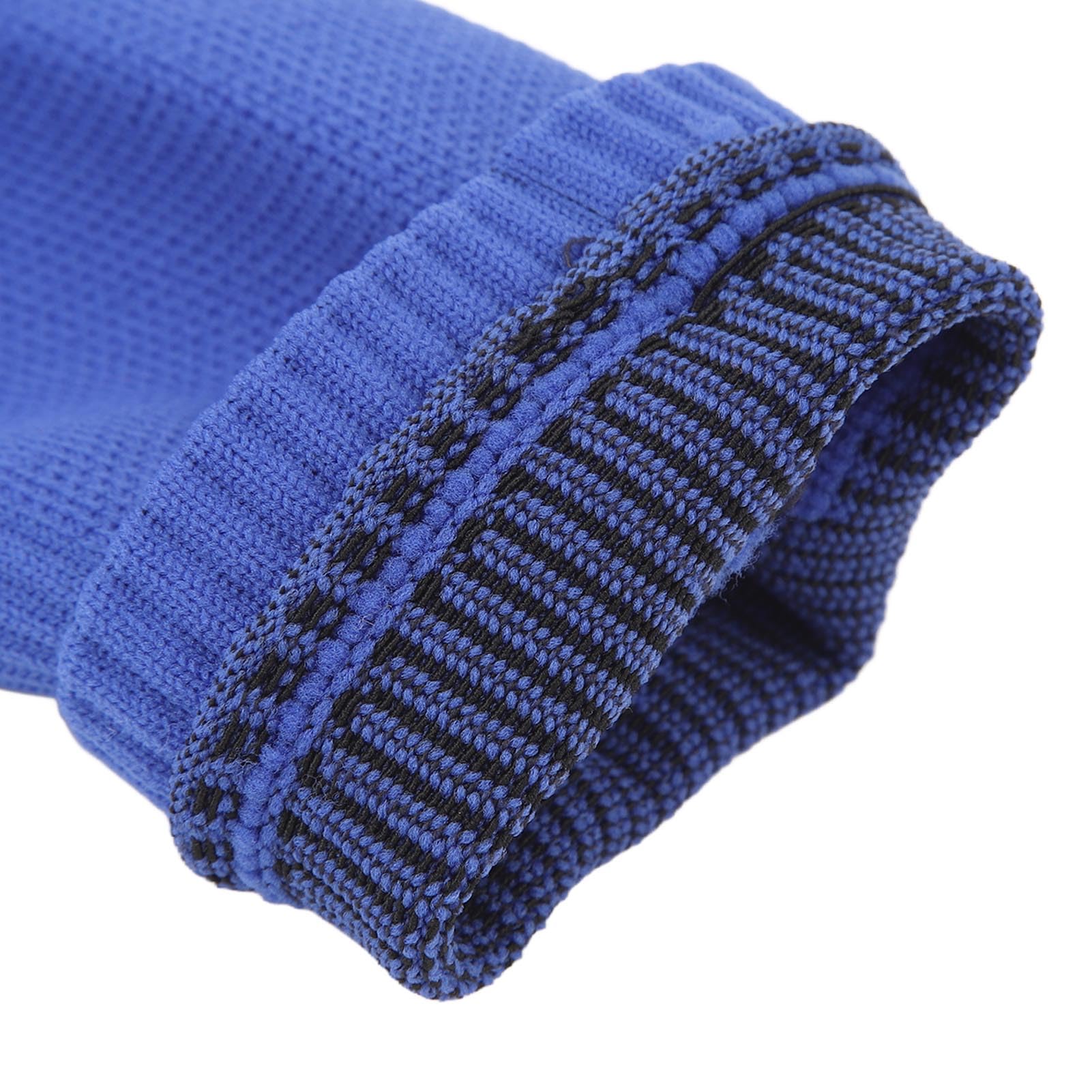 Breathable Football & Cycling Leg Sleeves - Ergonomic One-Size Pull-On Sports Compression Sleeves (Blue) for Running, Basketball & Workout Recovery
