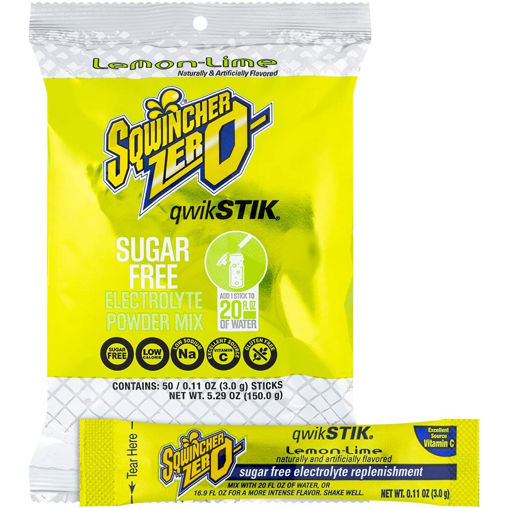 Sqwincher Zero Qwik Stik Sugar Free Electrolyte Powder Sticks - Variety Pack (200 Count) + Lemon Lime (50 Count) - Hydration for Sports, Workouts & Outdoor Activities