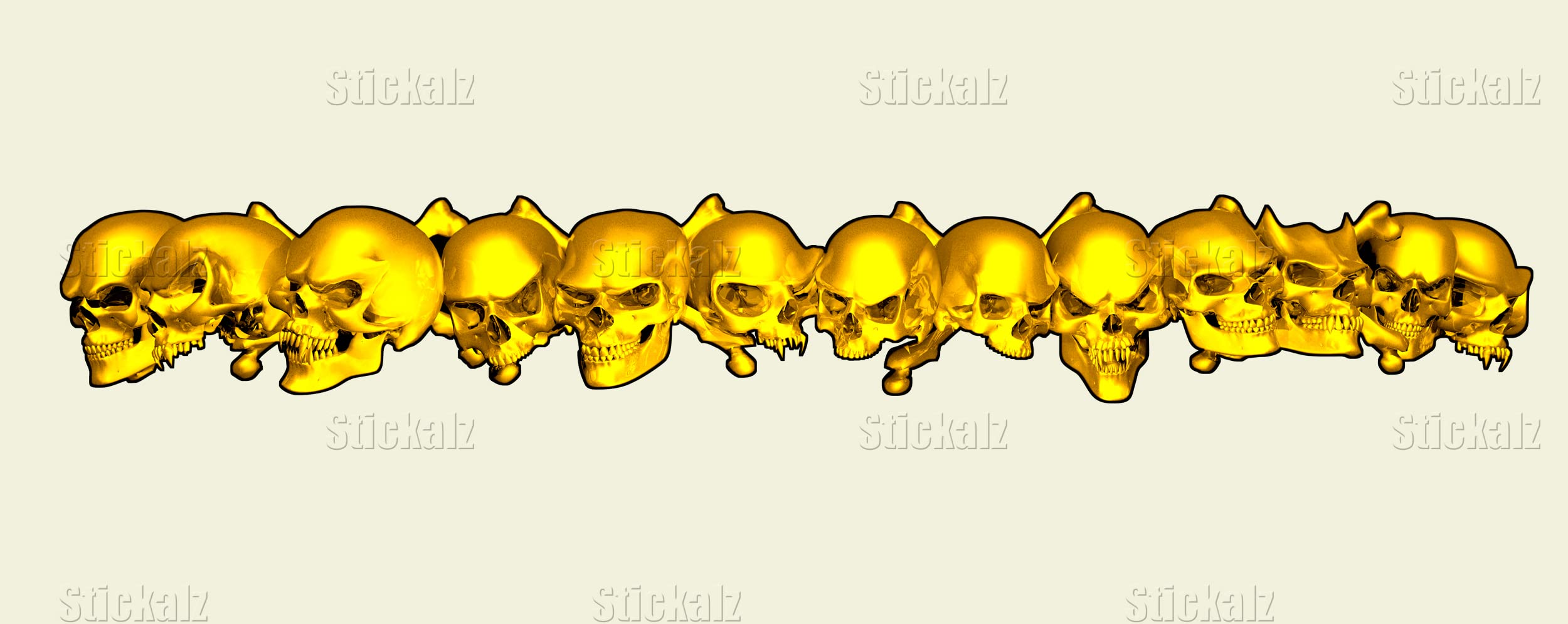 Tribal Skulls Flame Bike Stickers - Dirt Bike Wrap & Motorcycle Decals - 3D Skull Racing Stickers for Bikes & Vehicles (10x30) - Perfect for Customizing Motorcycles, ATVs, and Car Windows