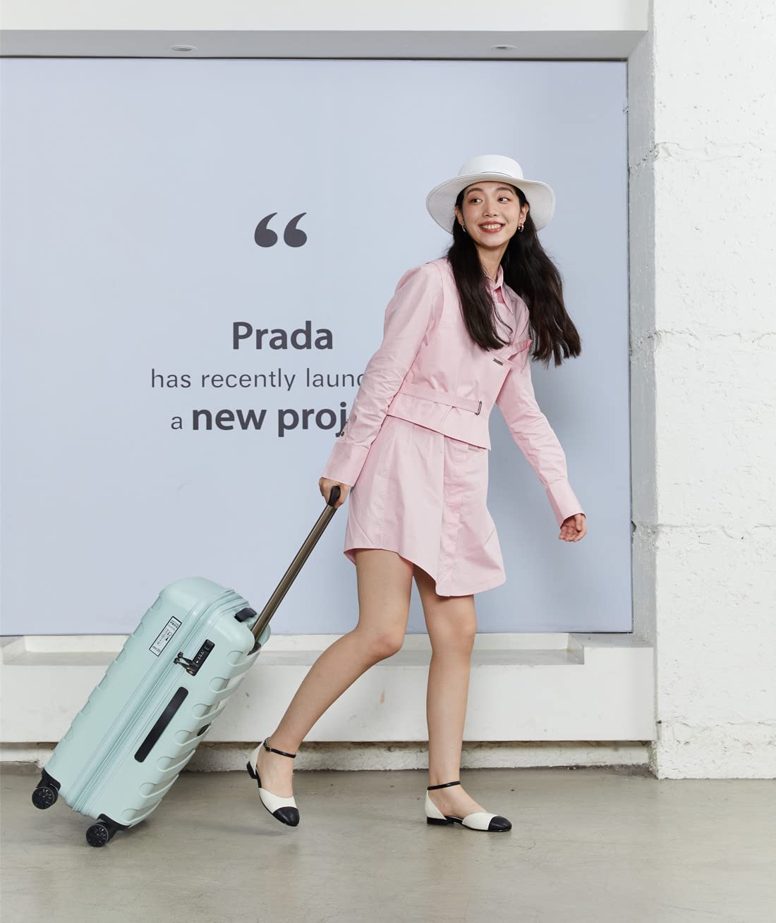 2-Piece Expandable PP Luggage Set with Spinner Wheels & TSA Lock - 20