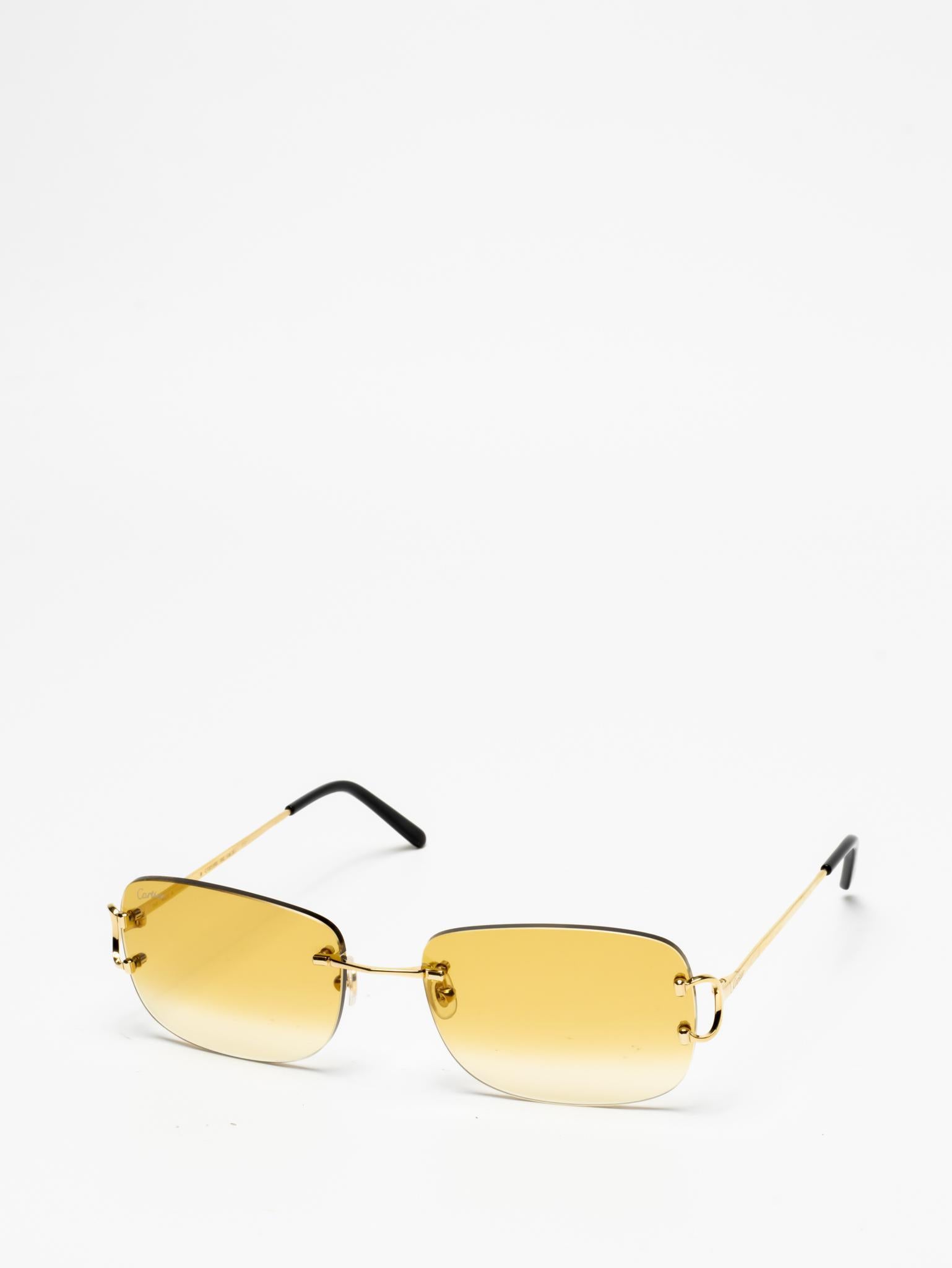 Cartier CT0011RS 002 C Décor Sunglasses - Luxury Designer Shades for Women & Men - Perfect for Beach, Driving & Outdoor Activities
