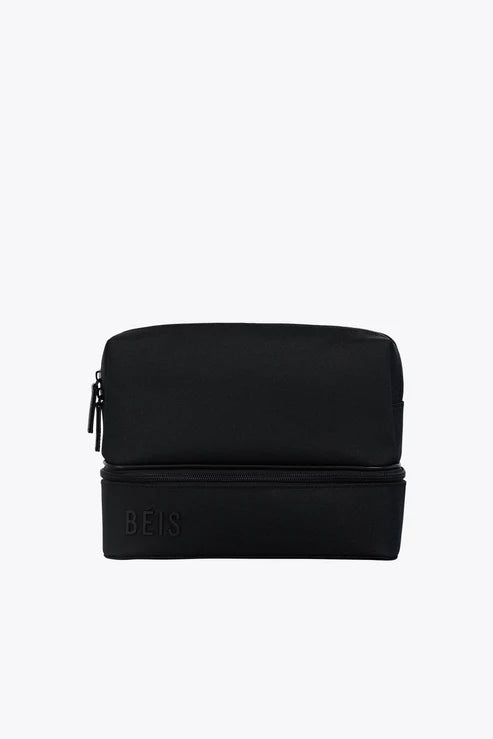 Black Cosmetic Organizer - Travel Makeup Storage Case for Vanity, Bathroom & On-the-Go Beauty Essentials