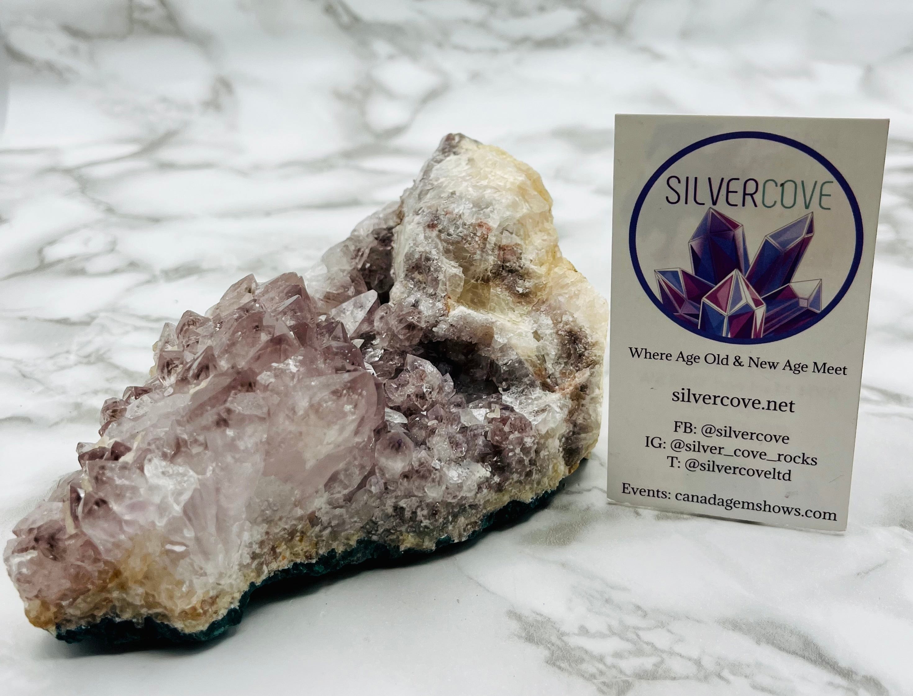 Natural Amethyst Cluster Specimen - Raw Purple Crystal Geode for Home Decor, Meditation & Healing | Perfect for Gifts, Feng Shui & Spiritual Practices