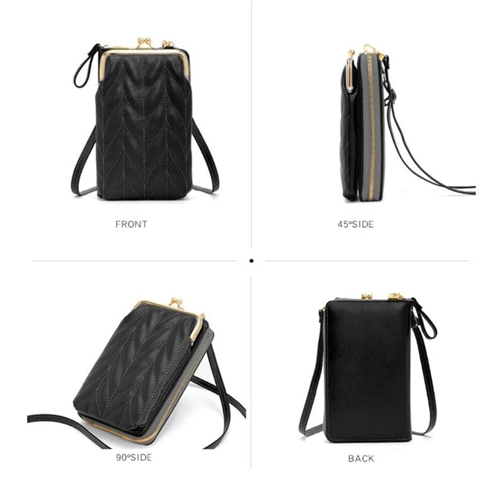 Hanbella Women's Crossbody Phone Bag - Small Shoulder Purse with 14 Credit Card Slots & RFID Protection - Stylish Wallet Handbag for iPhone, Android Phones - Perfect for Shopping, Travel & Daily Use