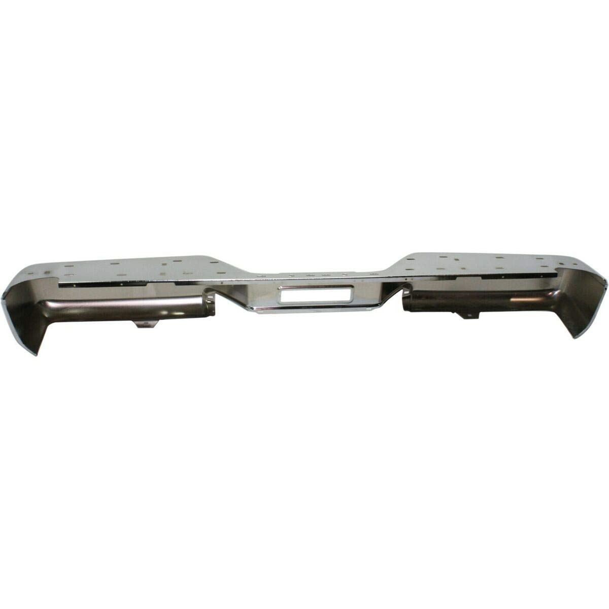 Chrome Steel Rear Bumper Replacement for 2004-2014 Nissan Titan Pickup Truck with Parking Sensors - Durable & Stylish Upgrade for Off-Roading, Towing & Daily Commuting