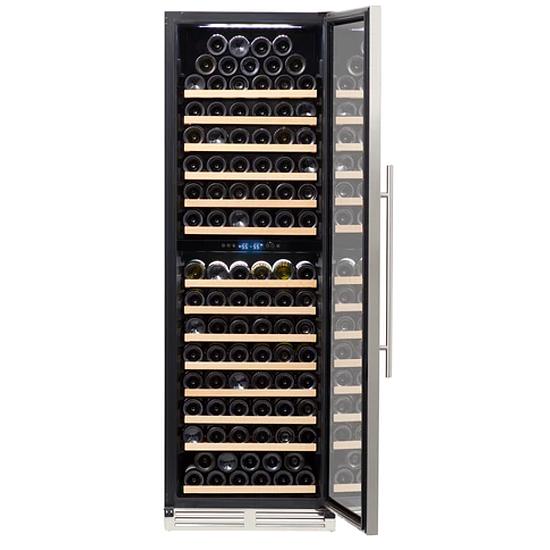 Avanti 154 Bottle Dual Zone Wine Cooler WCD165DZ3S - Premium Designer Wine Refrigerator for Home, Restaurant & Wine Cellar Storage